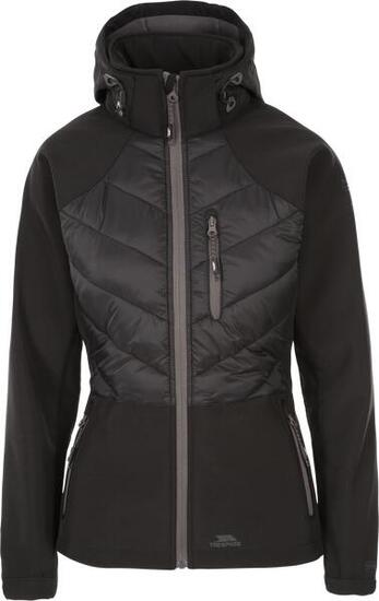 Trespass Elvira Damen Softshelljacke - Schwarz/Dunkelgrau