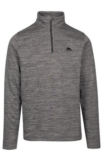 Trespass Frimley Polaire Homme Demi-zip Gris chiné