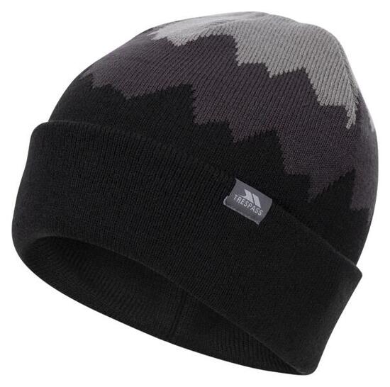 Trespass Cobbler bonnet homme tricoté - Storm Grey/Dark Grey/Black