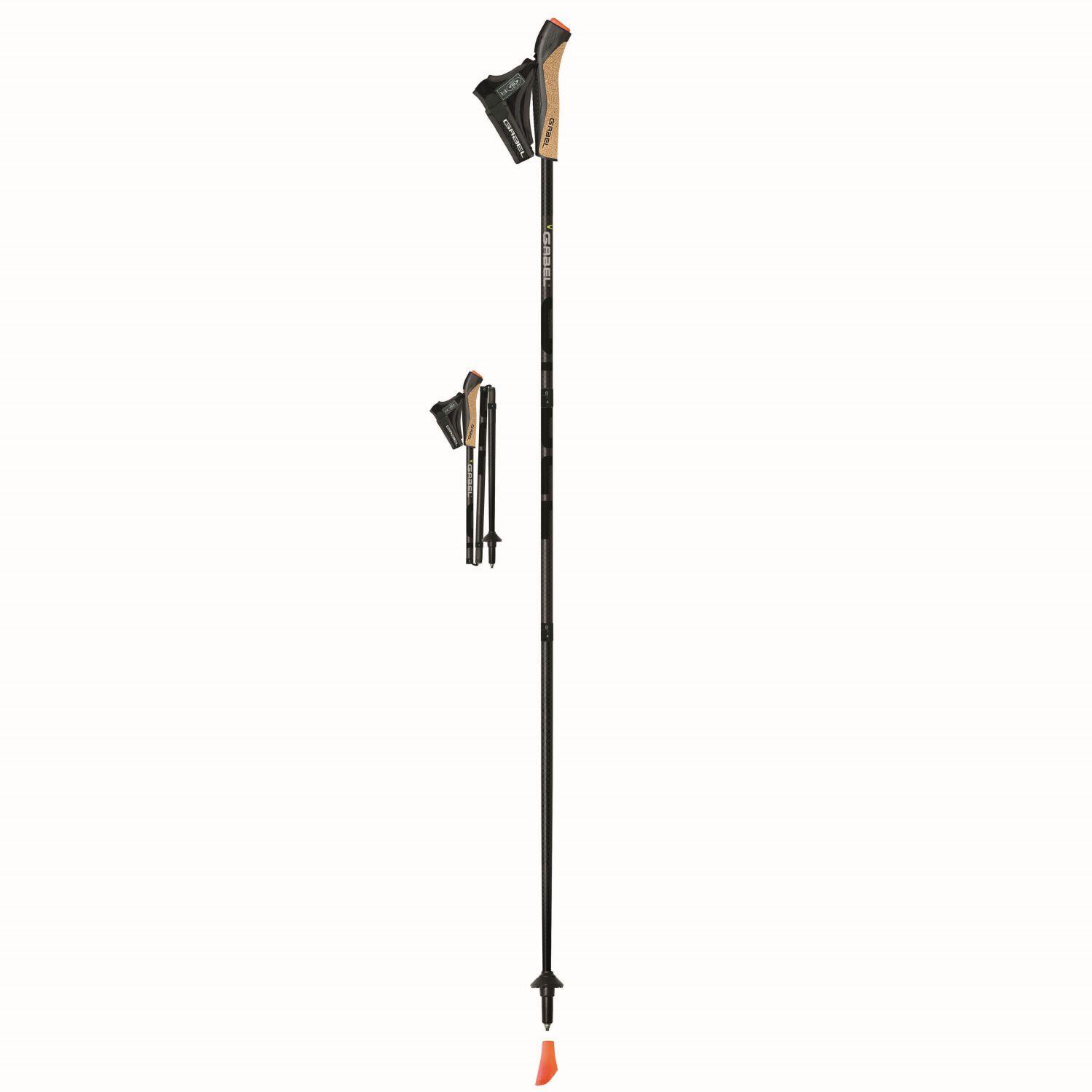 Bastón de nordic walking VIPER 3S TR (1 PAR) Gabel negro 3/4
