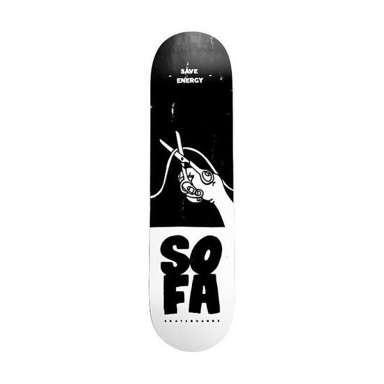 Planche de Skate – 8.25" – Ecololo-2 Save Energy – Deck Noir – Sofa Skateboards