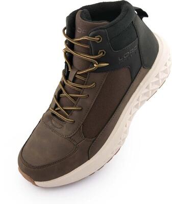 Loap wester herenschoenen bruin - warme mid boots met veters