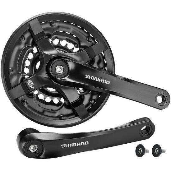 Shimano Tourney Kurbelgarnitur 6/7/8-fach 24/34/42T 170mm schwarz OEM