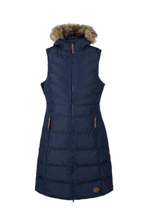 Trespass Audrey Gilet Matelassé Femme avec Capuche Ajustable - Bleu