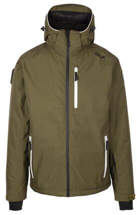 Veste de ski homme 4090 - rouge imperméable avec capuche amovible