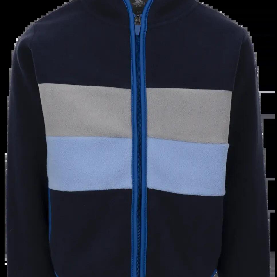2058 men's fleece with contrast panels and side pockets.