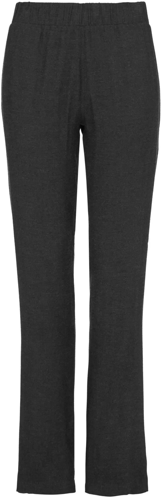 Pantalones de mujer Loap Nydara negro - viscosa, cinturilla elástica 1/1