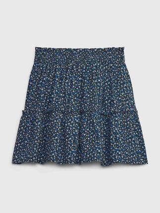 Jupe courte fille Gap avec shorts cousus, bleu foncé