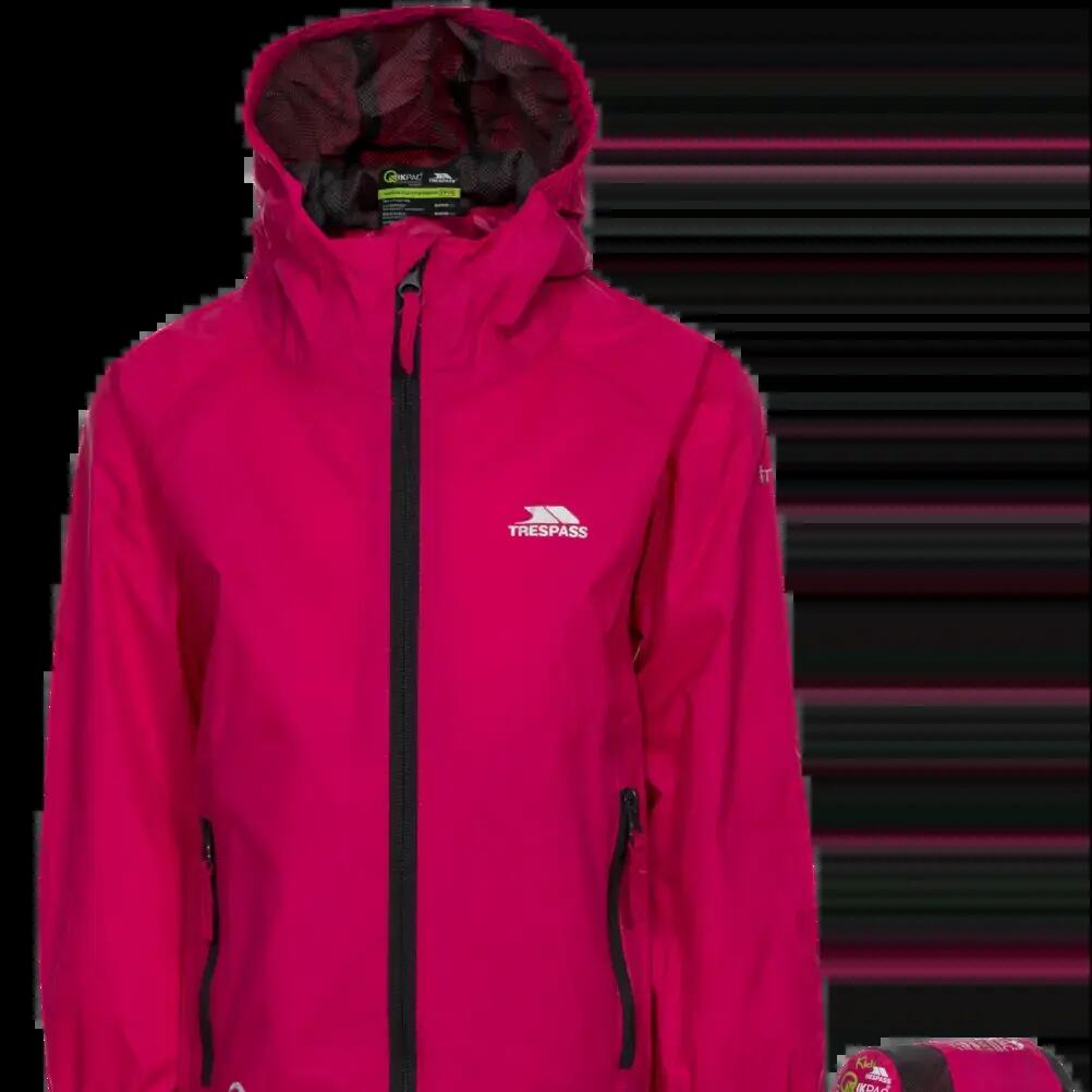Trespass Qikpac-jas - Unisex kinderpackaway Jkt Sasparilla 5/6