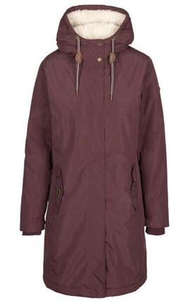 Trespass Reminder Veste longue femme doublure sherpa - Mulberry