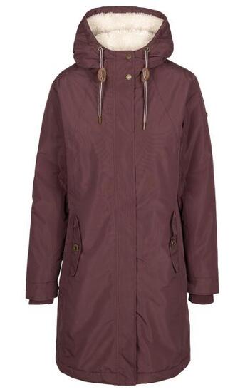 Trespass Reminder Veste longue femme doublure sherpa - Mulberry