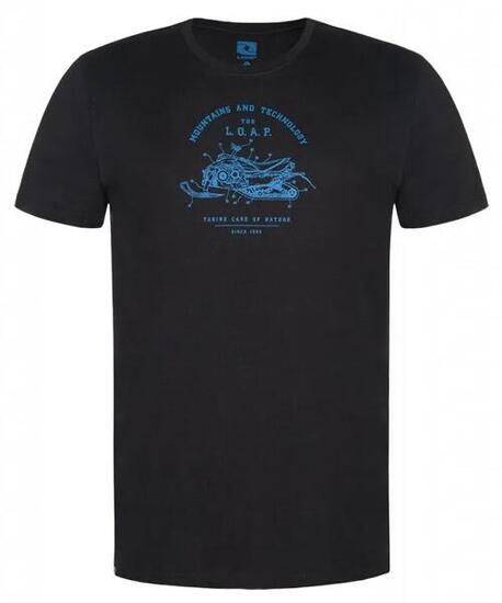 T-shirt homme Loap Beau 100% coton noir