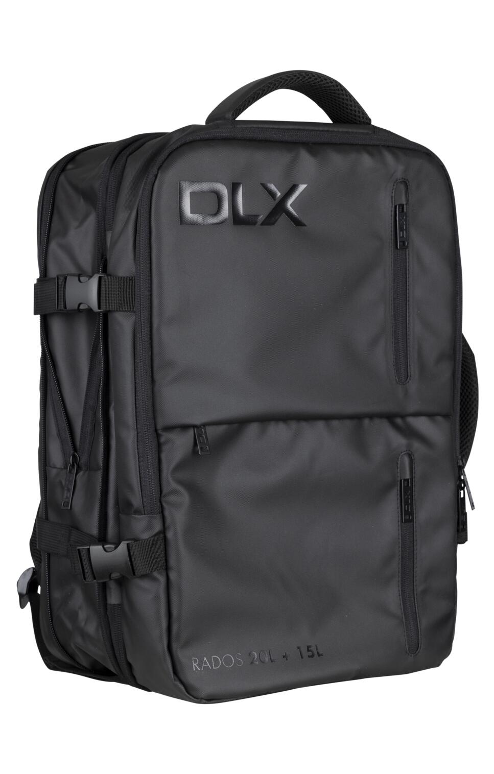 Dlx Rados- Dlx uitbreidbare reisrugzak zwart 1/1