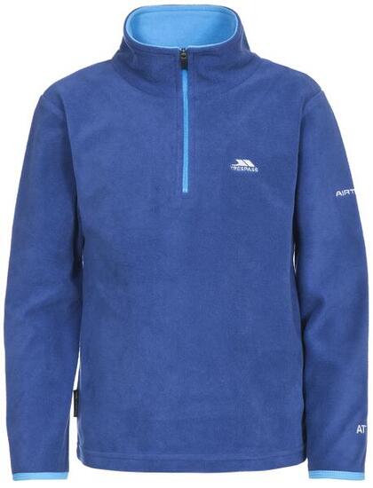 Trespass Etto Herren Microfleece Halb-Zip Blau