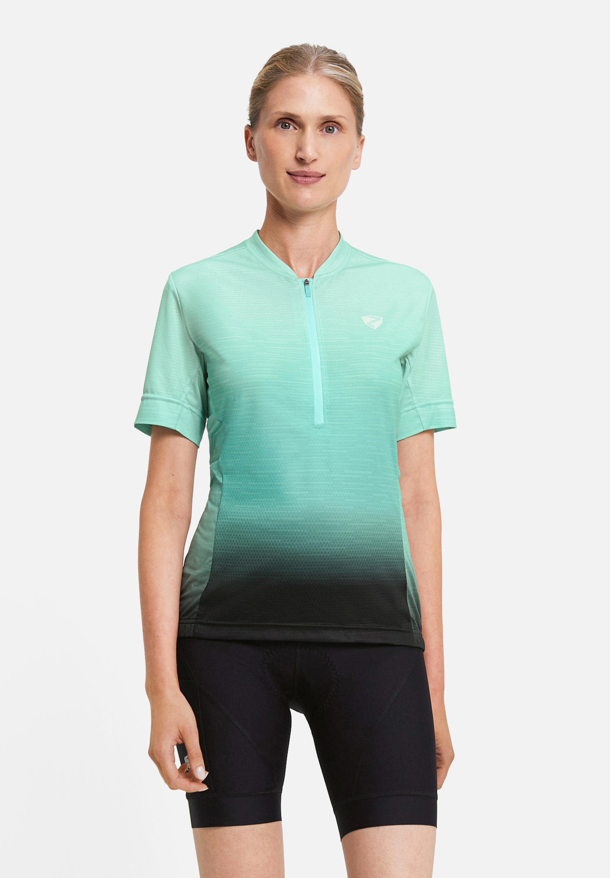Kurzärmeliges Radtrikot NELENIA-Z türkis 3/5