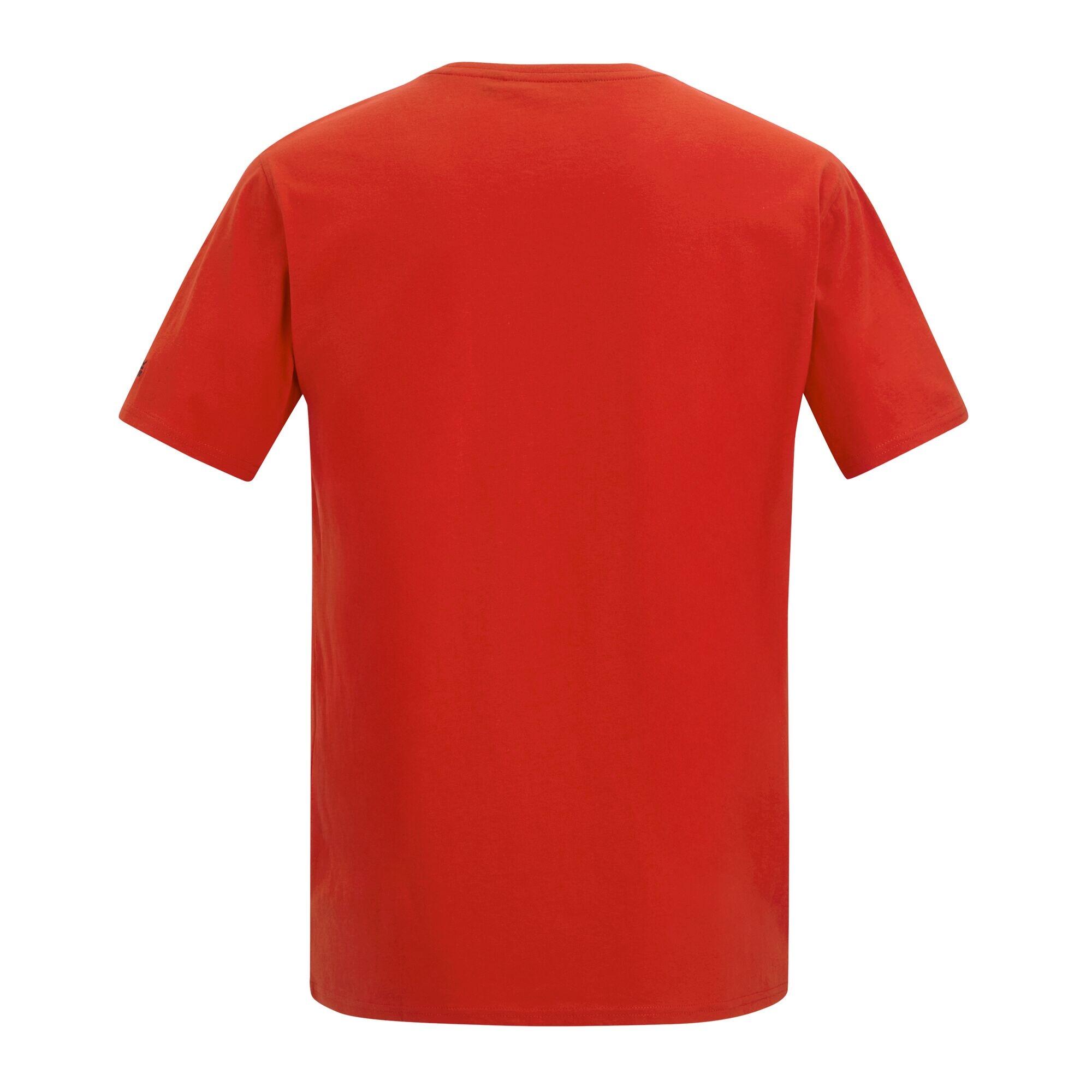Tshirt Motif/style Planeur De Plage CLINE Homme (Rouge Coquelicot) 2/4