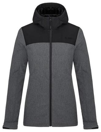 Veste softshell zippée isolée Loap Luka pour femme, noire