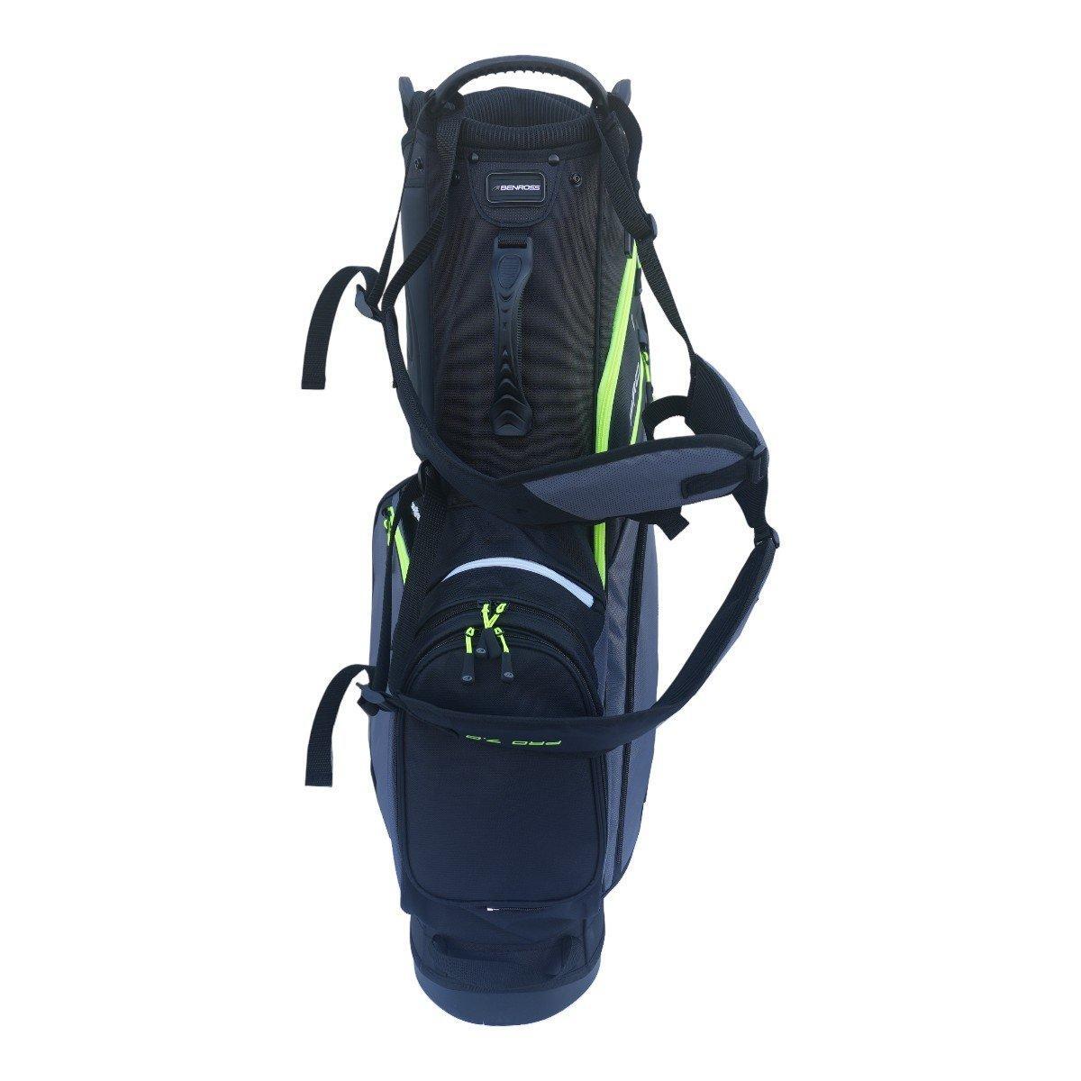 King＆Prince Benross Stand Pro 7 Black/Charcoal/Lime Golf Bag | Decathlon