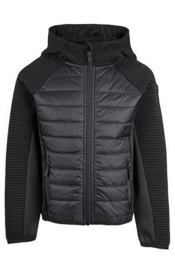 Trespass roadie - hybride top voor kinderen, unisex, zwart 3/4