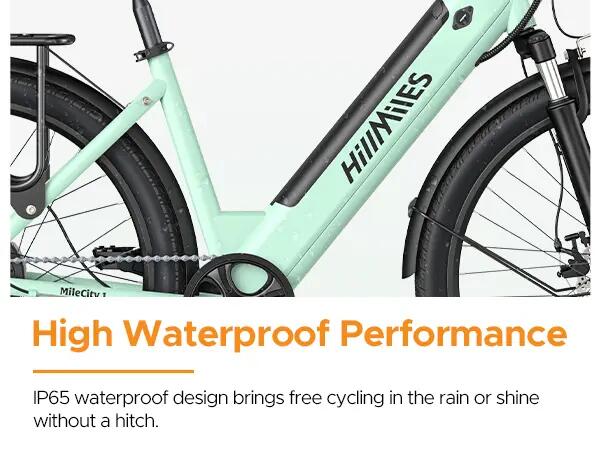 Vélo de ville électrique HillMiles MileCity 1 250W 468Wh 26-pouces 8/9