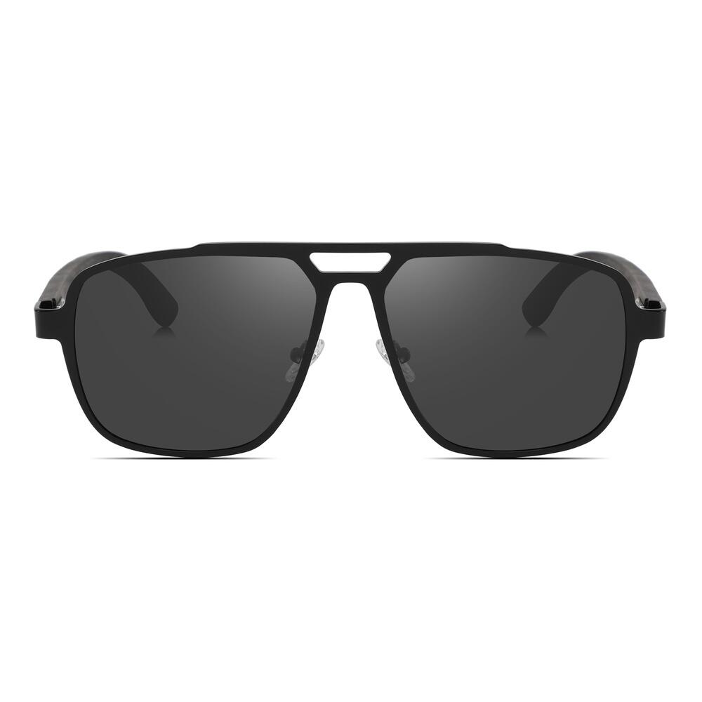 Lunettes de soleil en bois Feler 2517-11 unisexe, taille 56 mm 2/4