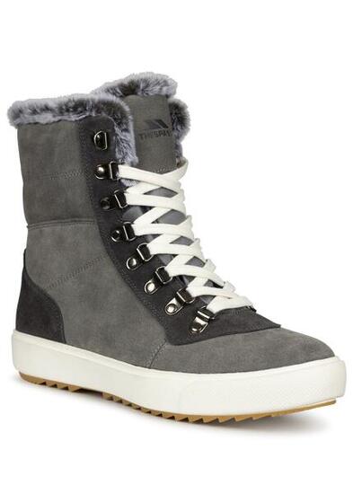 Trespass Korinna Bottines d'hiver femme en daim imperméables gris