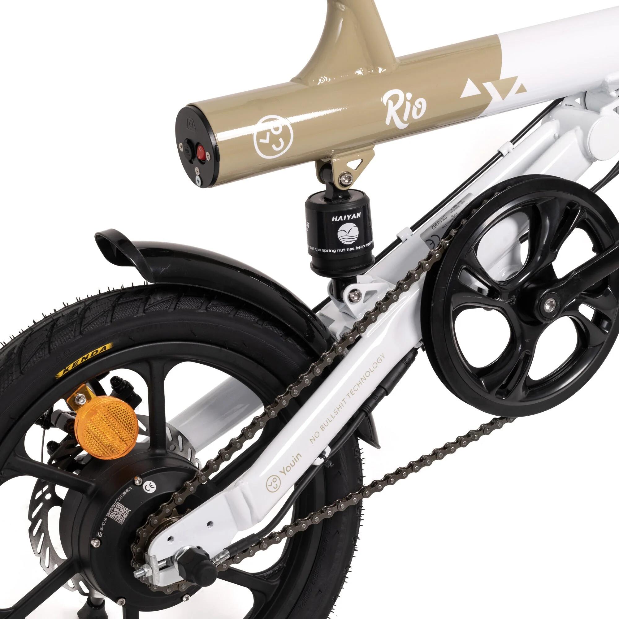 Bicicleta elétrica urbana dobrável Youin Rio 250W 45km 16" Second Life 4/6