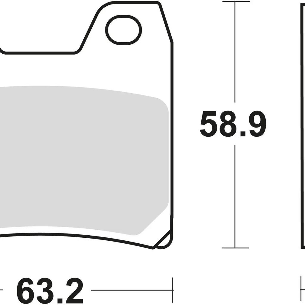 TRW MCB 725 Sintered Metal Brake Pads — Bicycle Brake Pads.