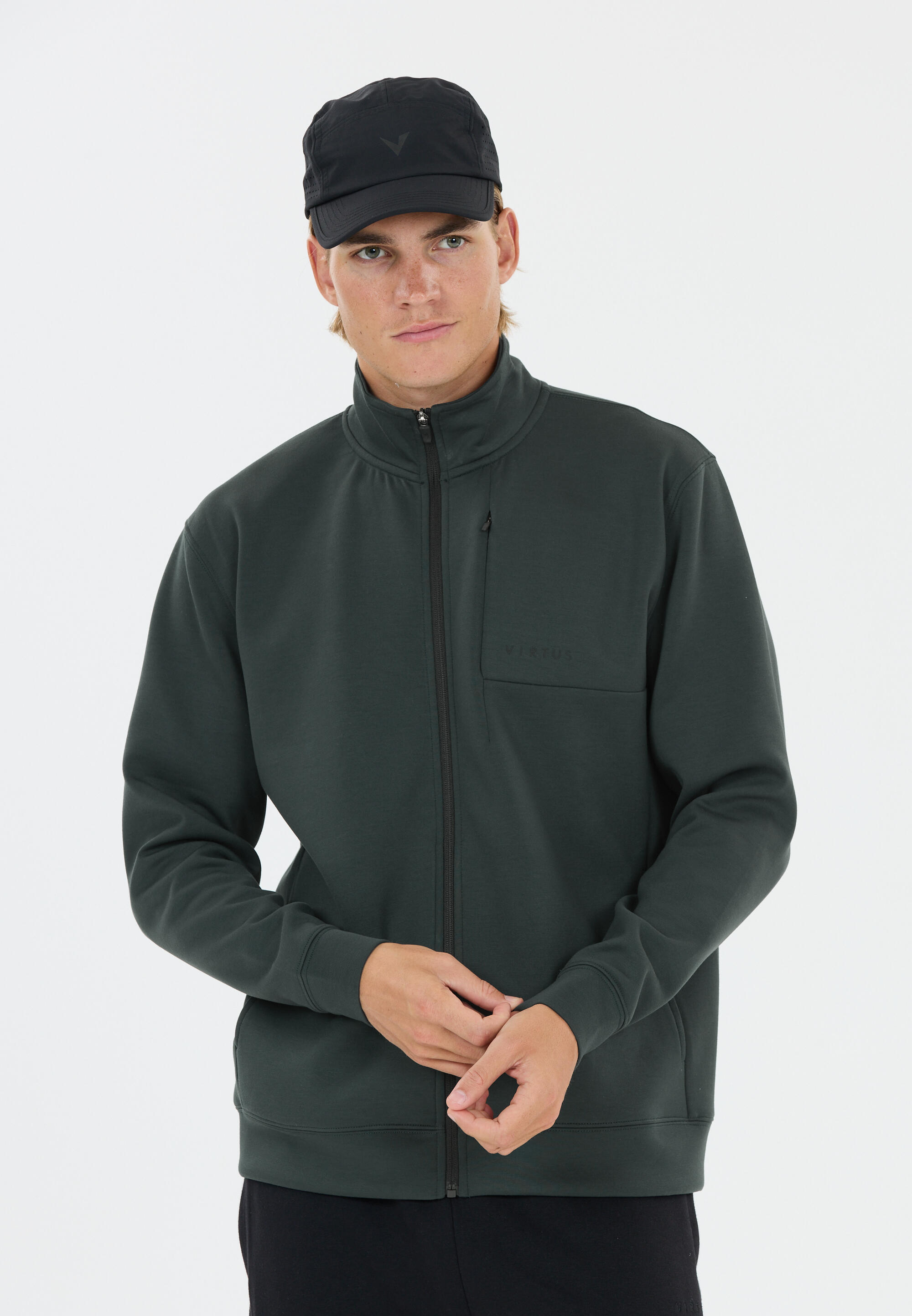 Felpa con zip Virtus Taro 4/5