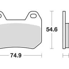 TRW MCB 713 Brake Pad (Standard)