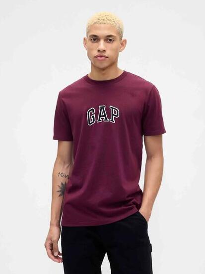 T-shirt homme Gap rouge, col rond
