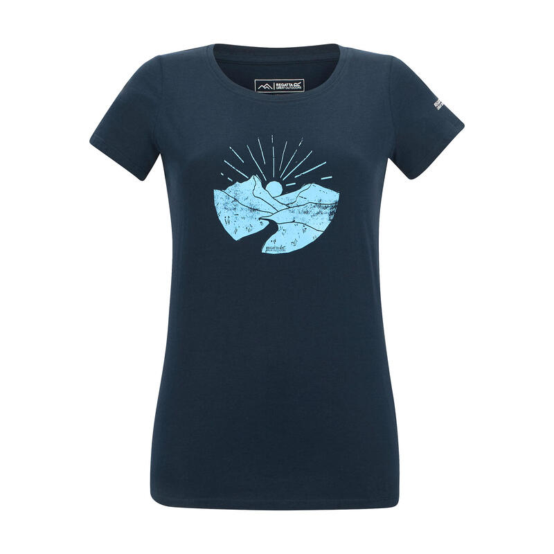 Tricou Drumeții În Natură Regatta Breezed Mountain Scene Femei