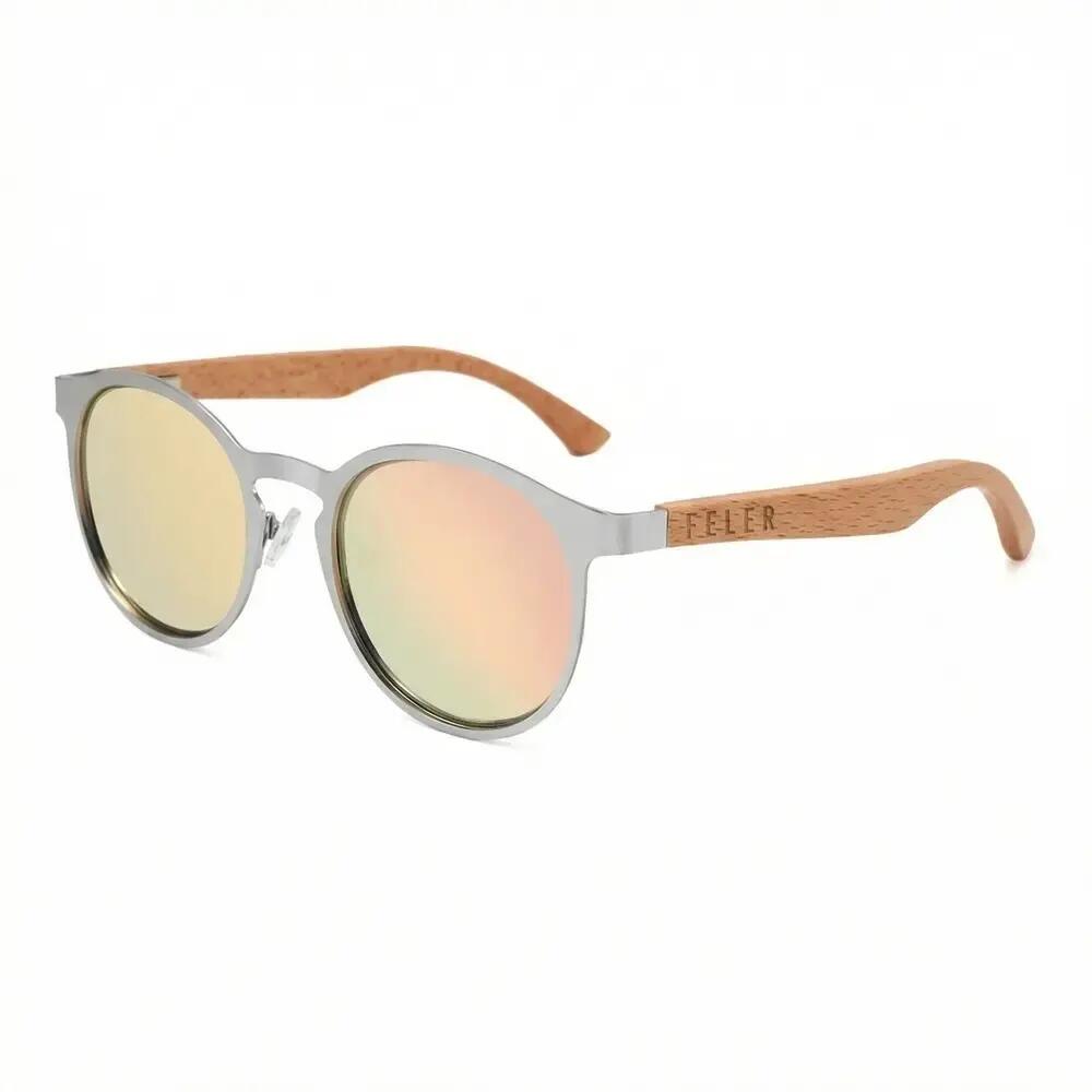 Sunglasses Feler 1513M-6 Polarized Wood Unisex 60 mm
