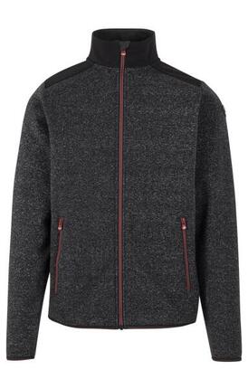 Trespass Cossal Veste polaire zippée homme noir chiné