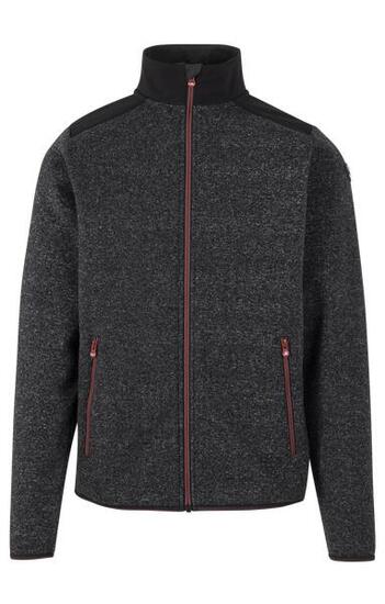 Trespass Cossal Veste polaire zippée homme noir chiné