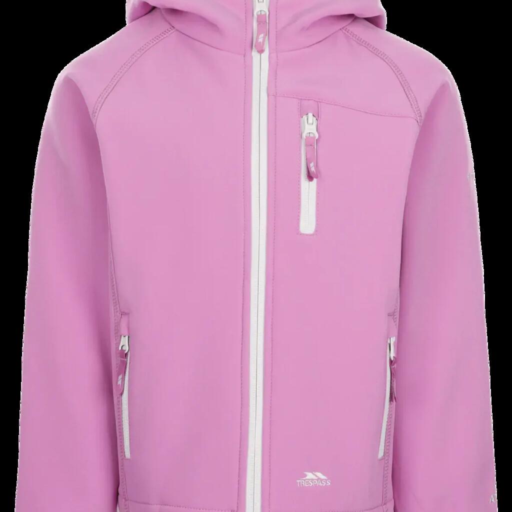 Trespass Kian - Softshell voor kinderen Jkt dieproze 11/12