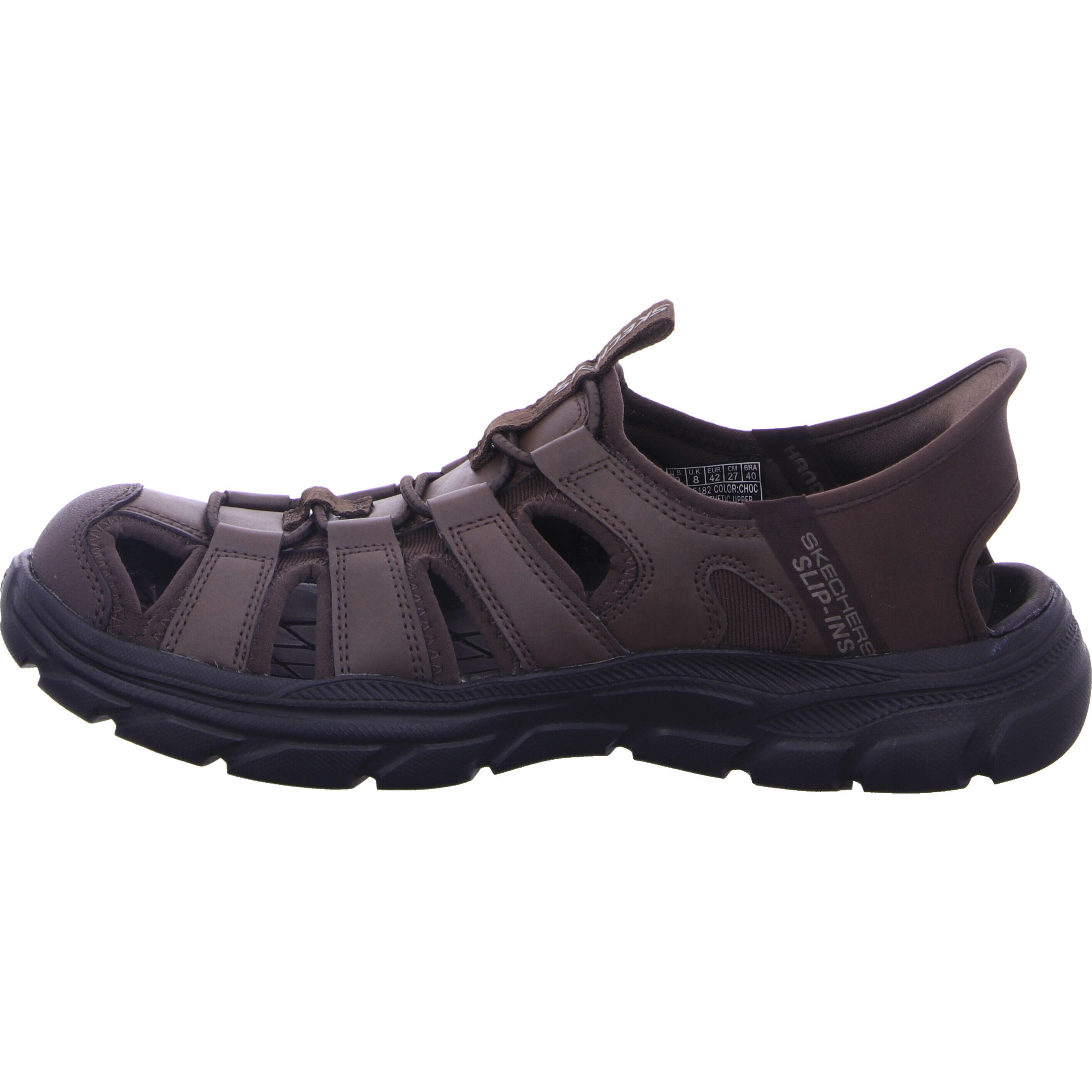 Sandales pour homme Skechers Revolted Marron. 4/5