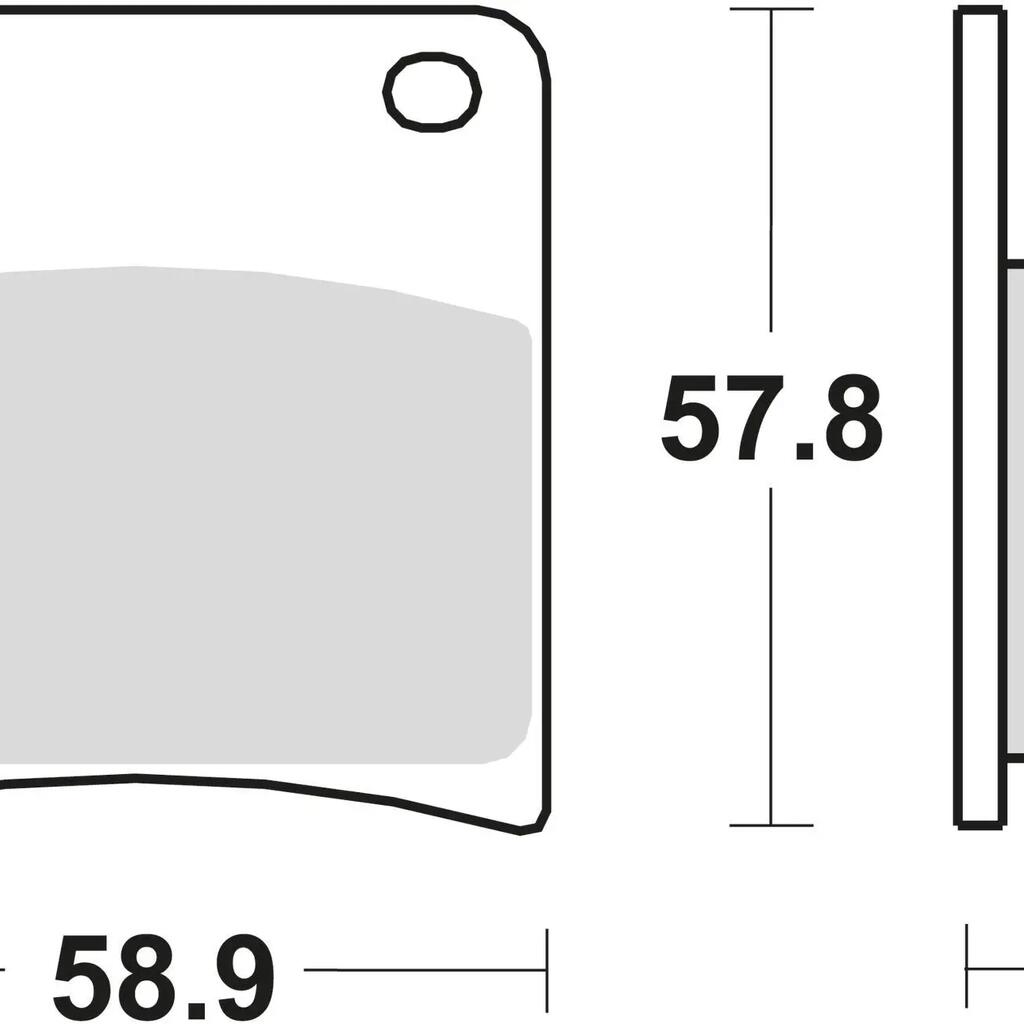 TRW MCB 591 Sintered Brake Pads for Bicycles.