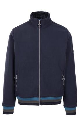 Trespass Elford Veste Polaire Homme avec Doublure Sherpa - Bleu