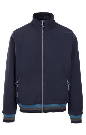 Trespass Elford Veste Polaire Homme avec Doublure Sherpa - Bleu