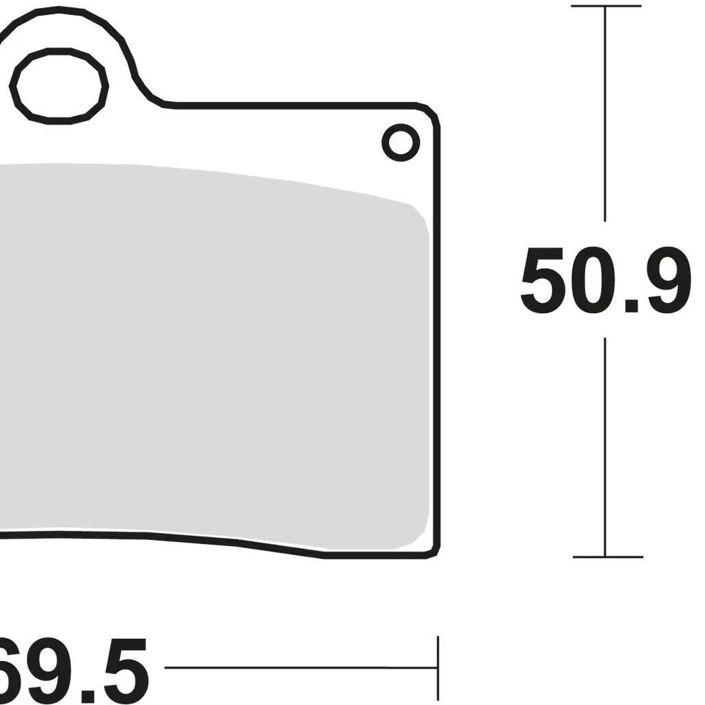 TRW MCB 540 Carbon Racing Brake Pads.
