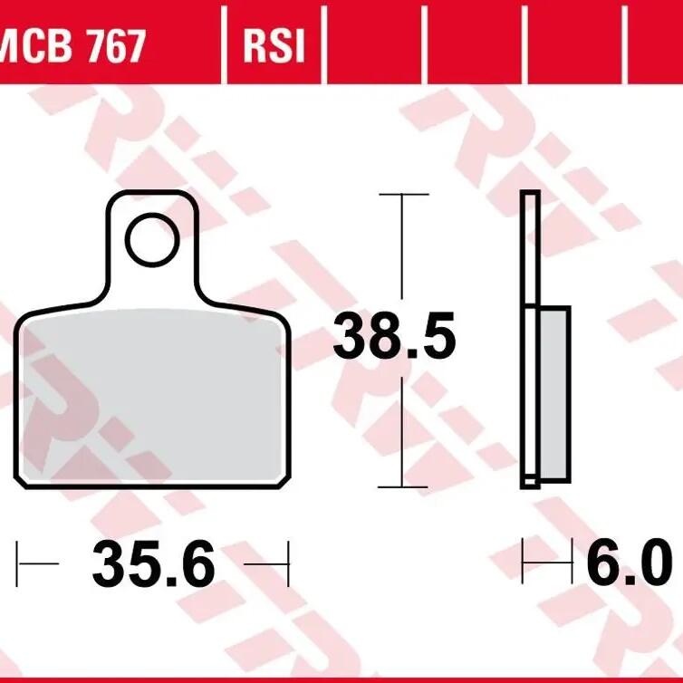 TRW MCB 767 Sintered Metal Brake Pads (RSI).