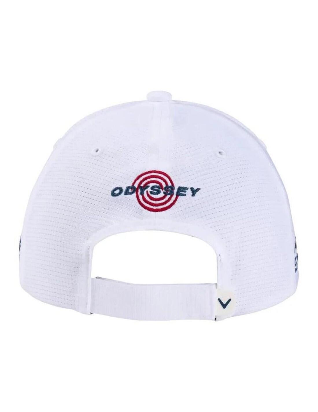 Callaway NEW Tour Performance Pro 26, Gorra de Golf para Hombre, Blanco/Rojo 3/3