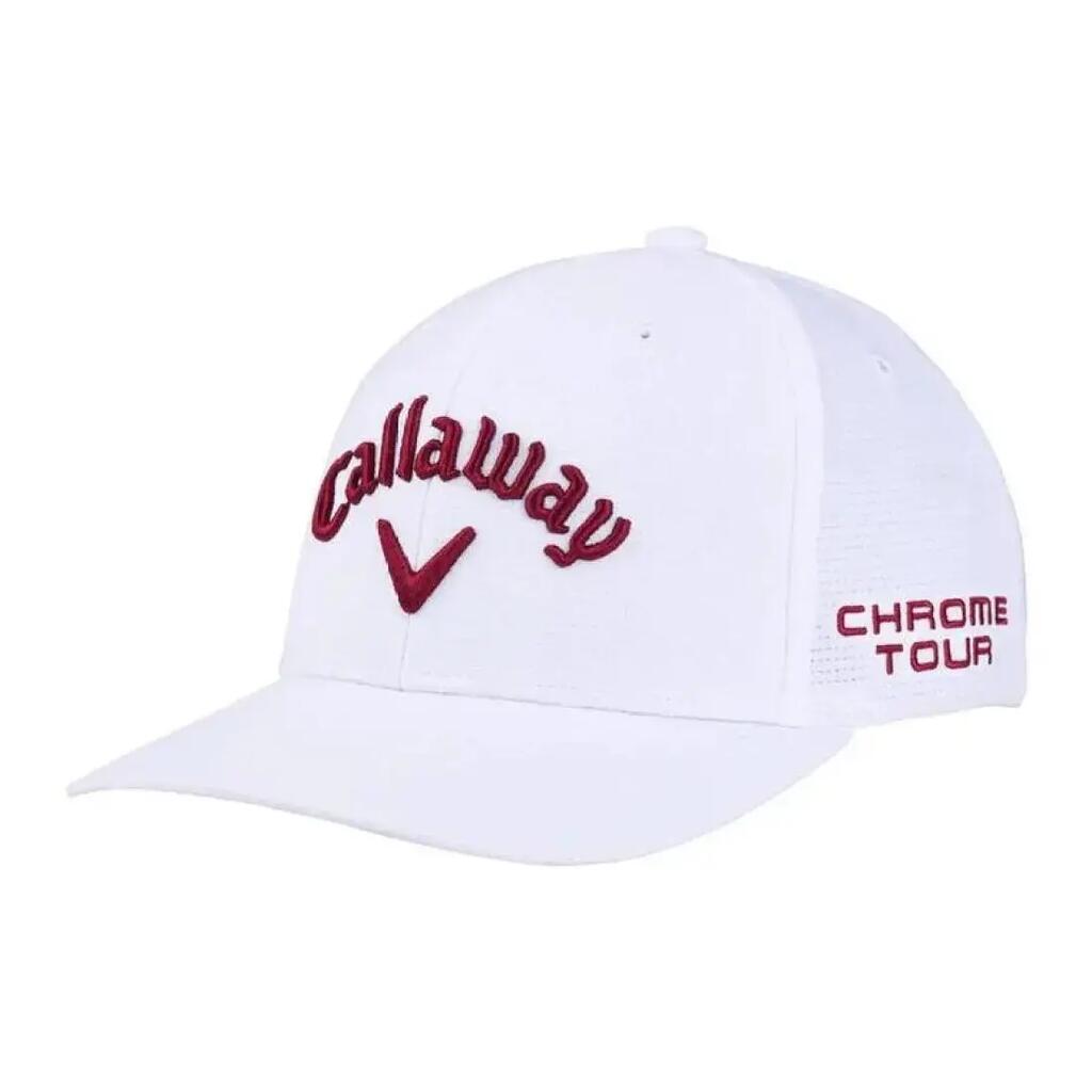 Callaway NEW Tour Performance Pro 26, casquette de golf pour homme, blanc/rouge