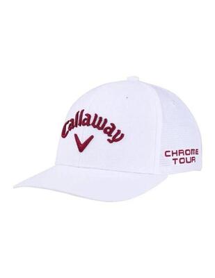 Callaway NEW Tour Performance Pro 26 Cappellino da golf da uomo bianco/rosso