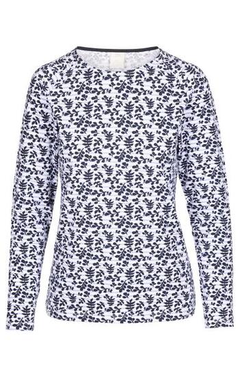 Trespass Lottie top femme manches longues rayé bleu