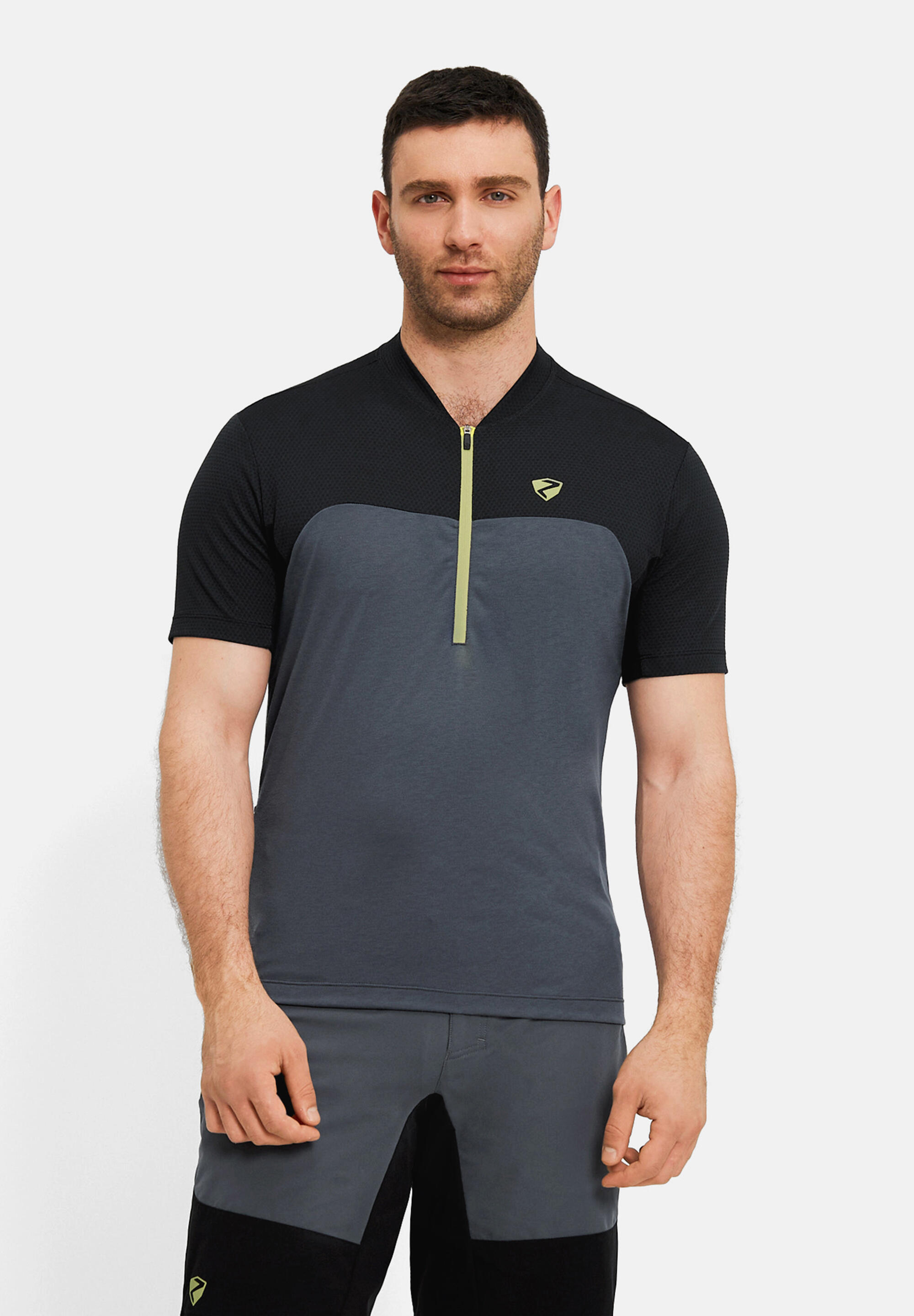Kurzärmeliges Radtrikot NARIUS-Z grau 3/5