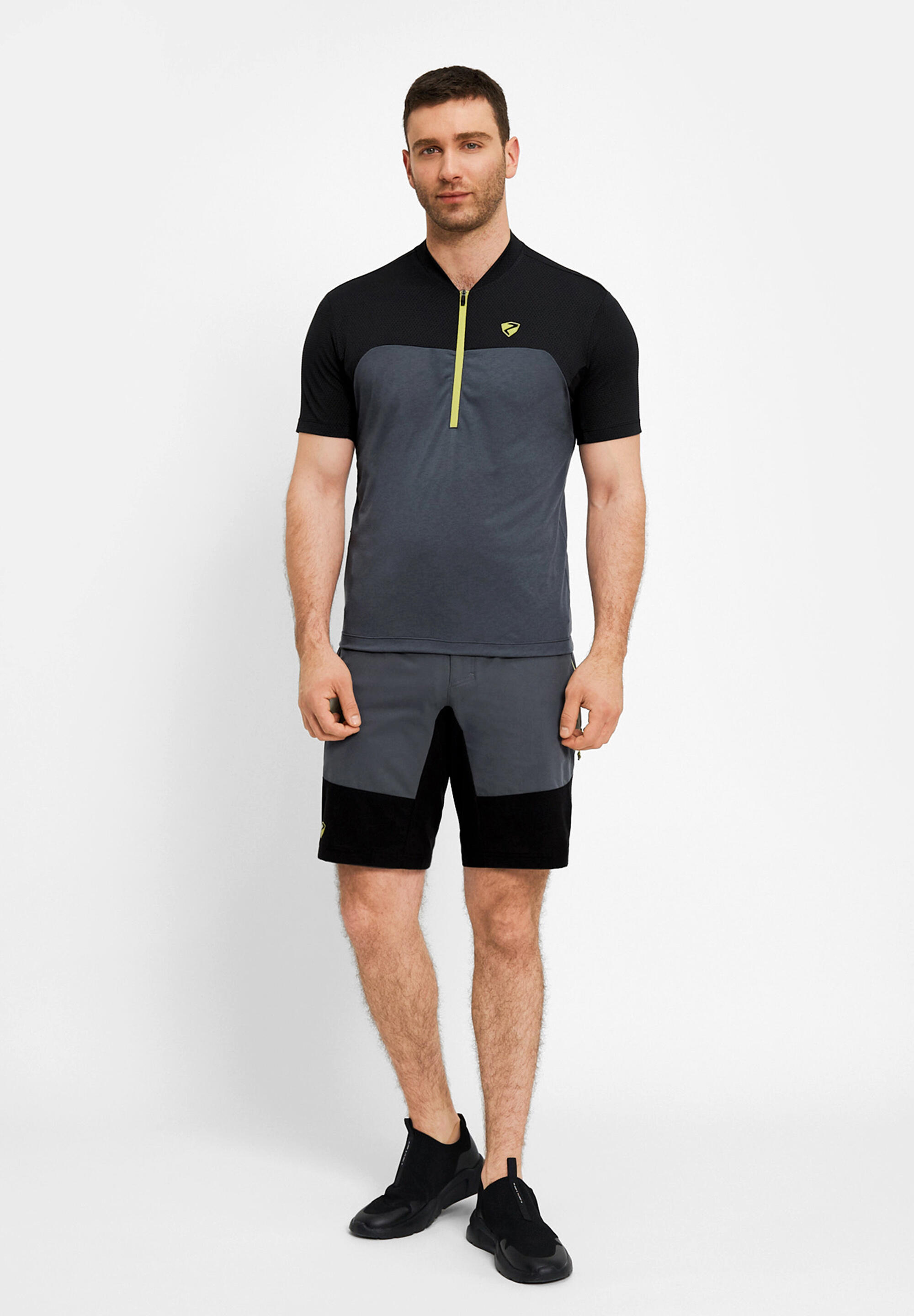 Kurzärmeliges Radtrikot NARIUS-Z grau 4/5