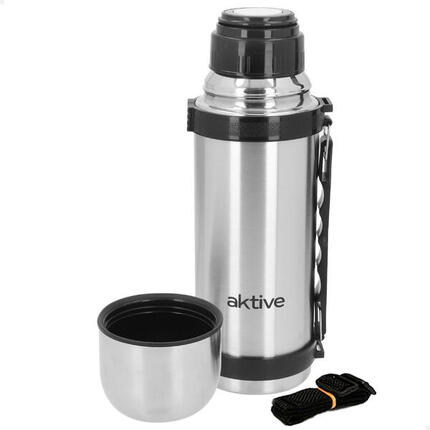 Bouteille isotherme noire de 750 ml en acier inoxydable avec bouchon