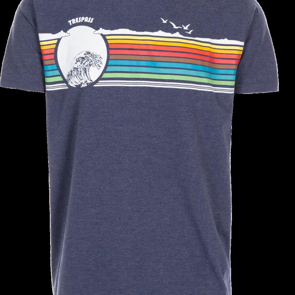 Trespass Lakehouse - Heren T-shirt Gemêleerd Marineblauw